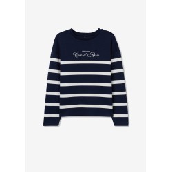 Felpa Donna Tiffosi Blu – Stile Casual e Comfort Quotidiano | 4 Passi Boutique-4passiboutique