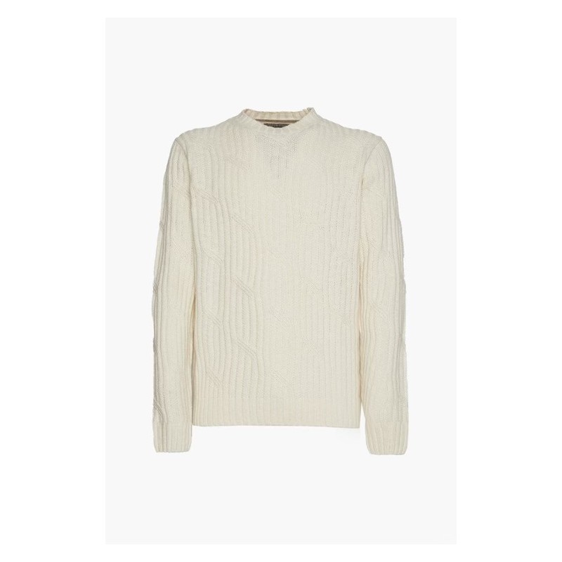 Girocollo Uomo Sorbino con Trama – Maglia Casual Elegante | 4 Passi Boutique-4passiboutique