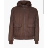 Giubbotto Sorbino Marrone con Cappuccio Rimovibile
