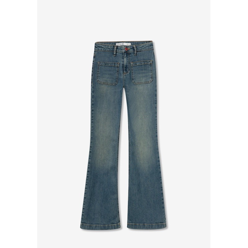 Jeans zampa Tiffosi donna – Stile flare contemporaneo-4passiboutique