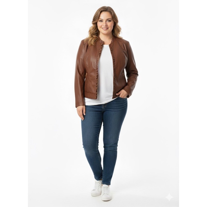 Giubbino in ecopelle donna Lizalù – Stile contemporaneo e versatile | 4 Passi Boutique-4passiboutique