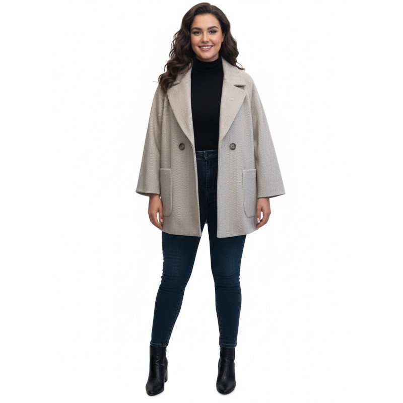 Cappotto Lizalù Doppiopetto Donna – Eleganza e Comfort Made in Italy | 4 Passi Boutiqu-4passiboutique