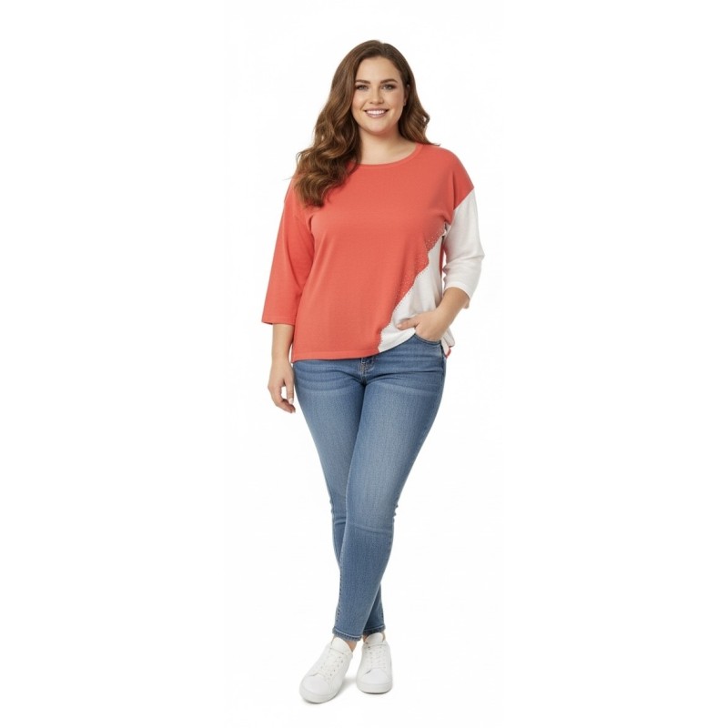 Maglia Lizalù donna manica 3/4 – stile e comfort quotidiano-4passiboutique