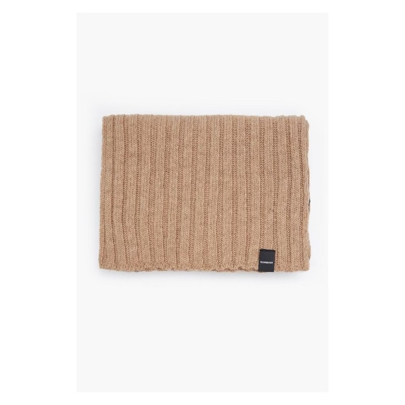 Sciarpa Sorbino Uomo Cammello a Coste – Stile e Calore per l’Inverno-4passiboutique