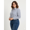 Camicia Basic Lizalù a Righe Blu – Stile Elegante e Versatile | 4 Passi Boutique