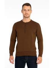 Maglia Serafino Uomo Marrone Sorbino – Stile e Comfort Autentico | 4 Passi Boutique