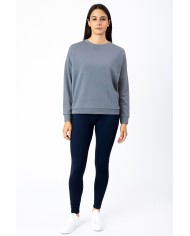 Felpa Losan Donna Grigia – Comfort e Stile Quotidiano | 4 Passi Boutique-4passiboutique