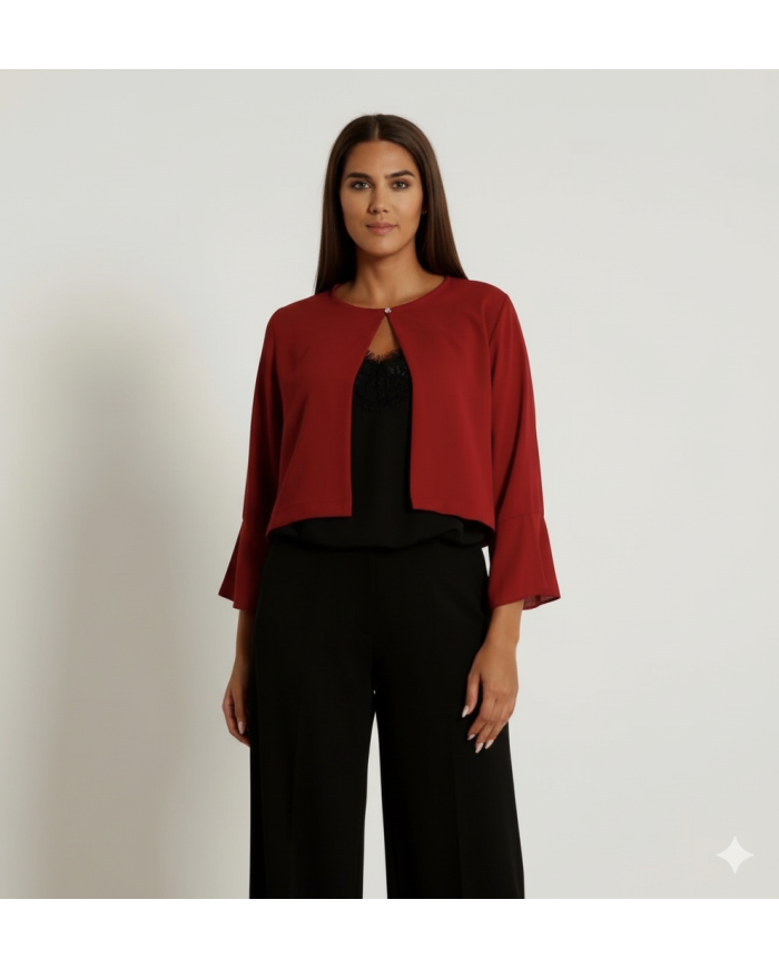 Coprispalle Lizalù color Merlot Donna – Eleganza e comfort firmati 4 Passi Boutique-4passiboutique