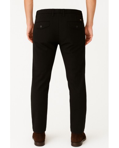 Pantalone Uomo Slim Fit Nero Sorbino – Eleganza e Comfort in Chiave Contemporanea-4passiboutique
