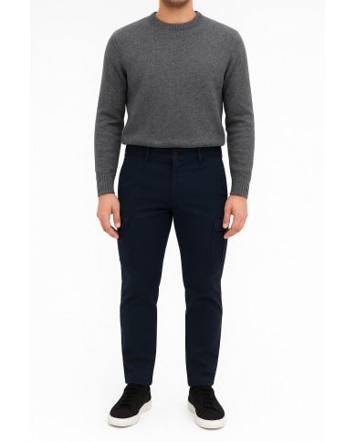 Pantalone Cargo Slim Fit Blu Uomo – Sorbino | 4 Passi Boutique-4passiboutique