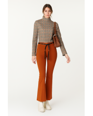 Pantalone a Zampa Akè Donna con Cintura – Eleganza e Comfort Made in Italy | 4 Passi Boutique