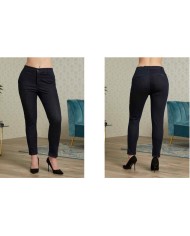 Jeans Fit Chinos Donna Blu Scuro Lizalù – Stile e Comfort Firmati 4 Passi Boutique