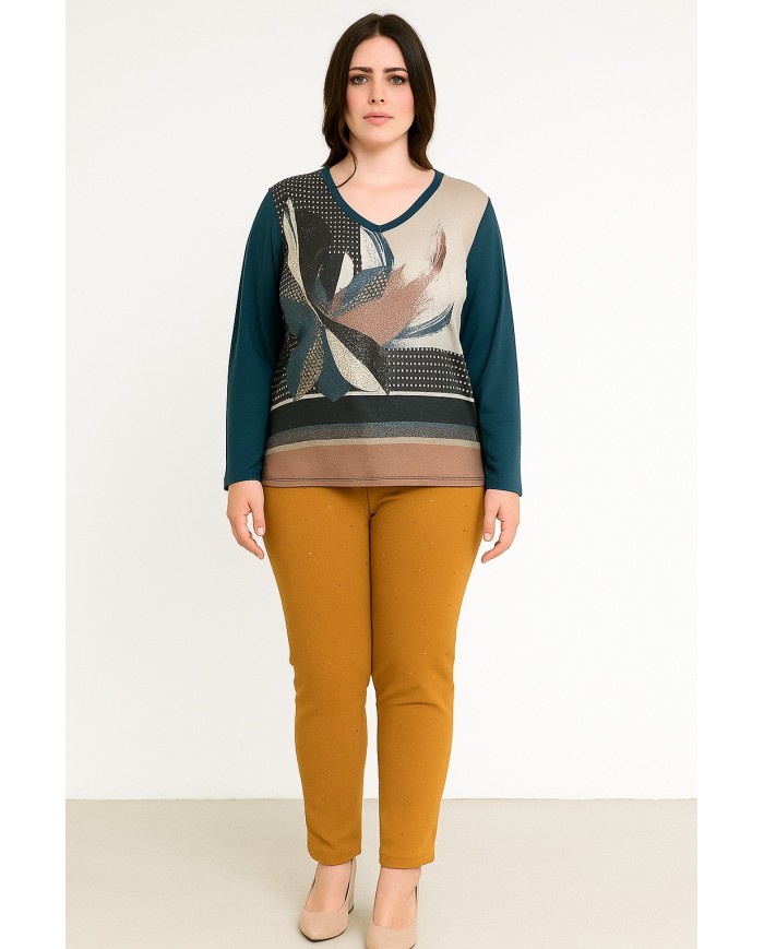 Maglia Lizalù Donna Color Petrolio – Eleganza e Comfort in un Solo Capo