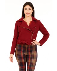 Cappotto Akè rosso – stile contemporaneo e dettagli ricercati | 4 Passi Boutique