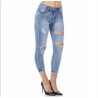 Jeans Skinny Strappato Akè – Stile Urbano e Comfort Elasticizzato
