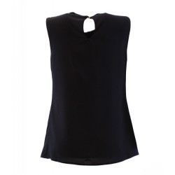 Blusa giromanica con catenina sul girocollo – 4 Passi Boutique-4passiboutique