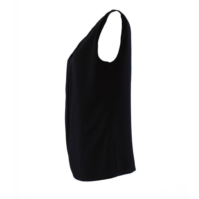 Blusa giromanica con catenina sul girocollo – 4 Passi Boutique-4passiboutique