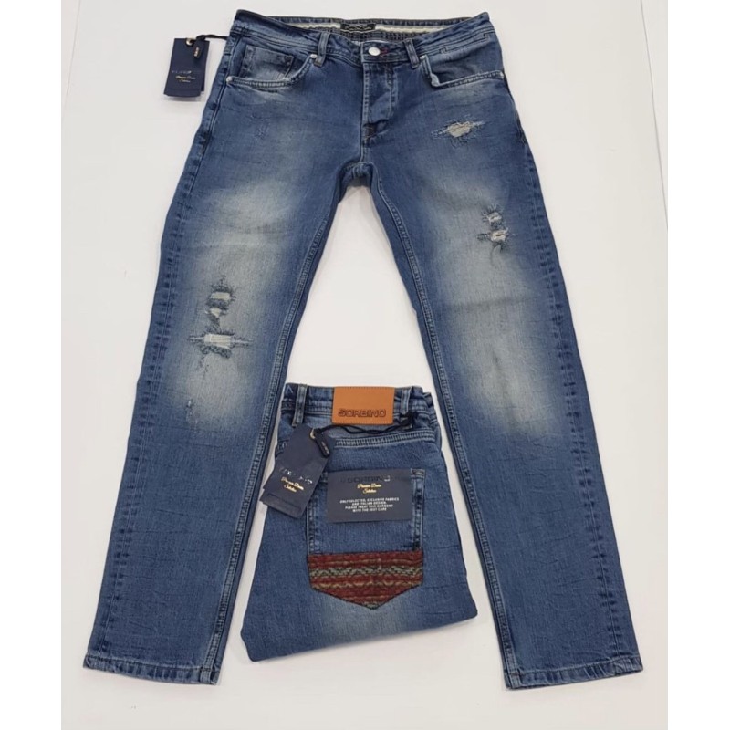 Jeans Sorbino Slim Fit Uomo – Stile e Comfort Contemporaneo-4passiboutique