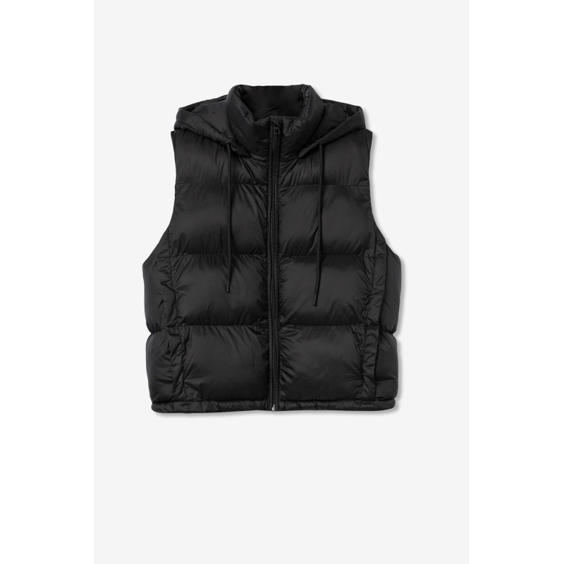 Gilet Tiffosi Donna con Cappuccio Crop – Casual chic per ogni occasione-4passiboutique