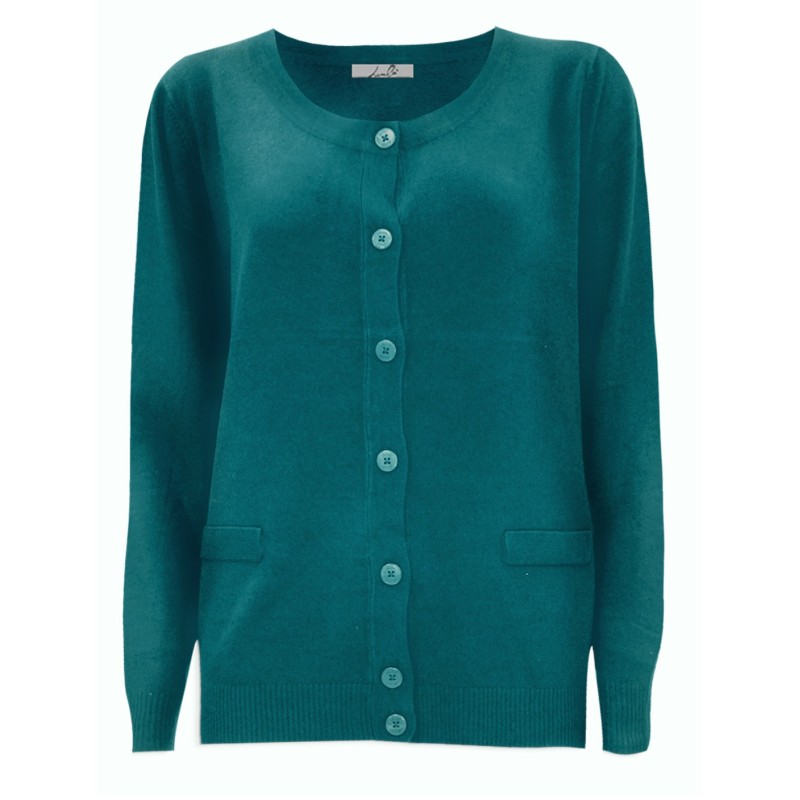 Cardigan Basico Lizalù Donna – Stile Essenziale e Comfort Quotidiano | 4 Passi Boutique-4passiboutique