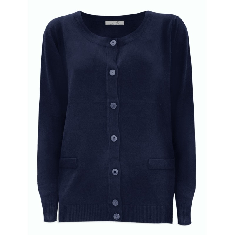 Cardigan Basico Lizalù Donna – Stile Essenziale e Comfort Quotidiano | 4 Passi Boutique-4passiboutique