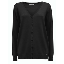 Cardigan Donna Scollo a V Basic Lizalù – Stile Versatile e Confortevole | 4 Passi Boutique-4passiboutique